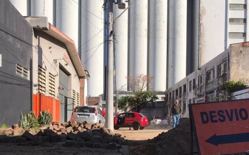 Foto do local da obra