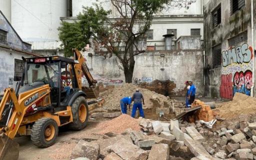 Imagem do local da obra