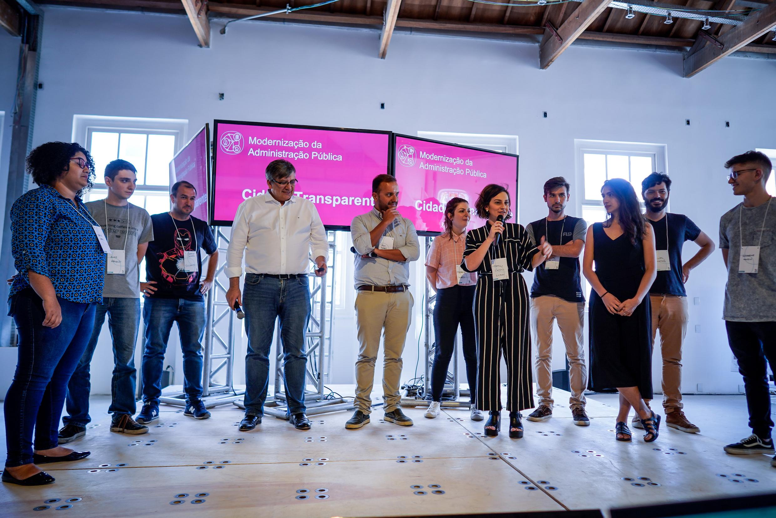 Momento da apresentação dos projetos