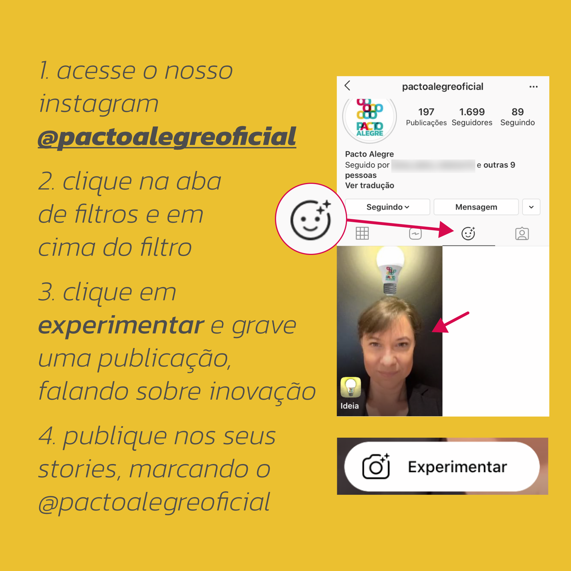 Como usar o filtro do Pacto